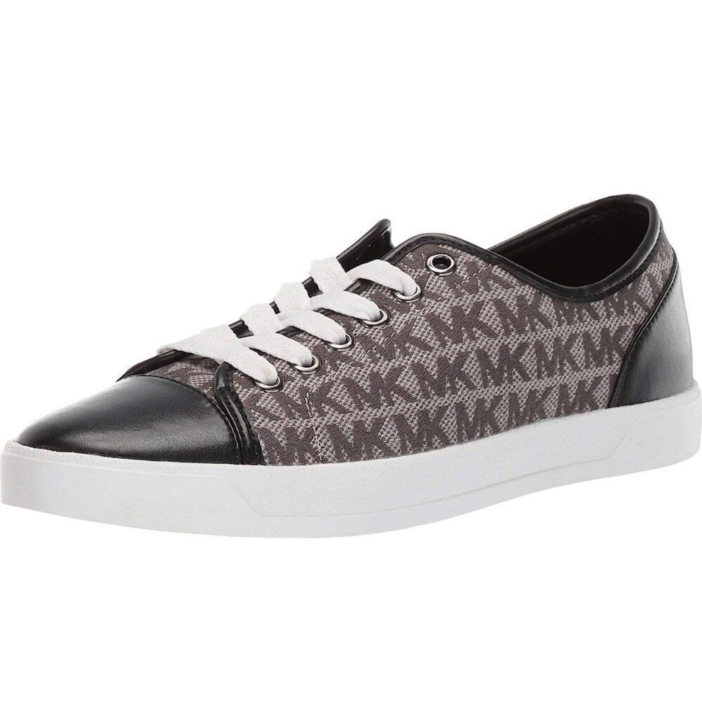Michael Kors MK Women Brown Monogram City Sneakers Size 8.5
